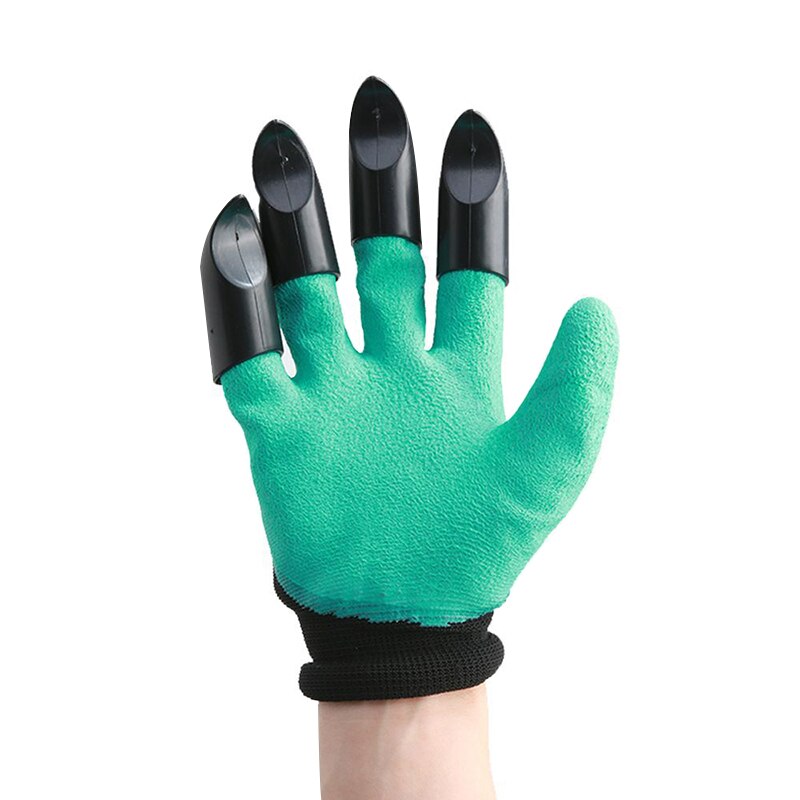 Houkiper 1 Garten Handschuh ABS Kunststoff Garten Gummi Handschuhe Mit Krallen Sind Schnell Und Einfach Zu Graben Und Anlage Können verwendet werden Für Pflanzen: Rechts Klaue