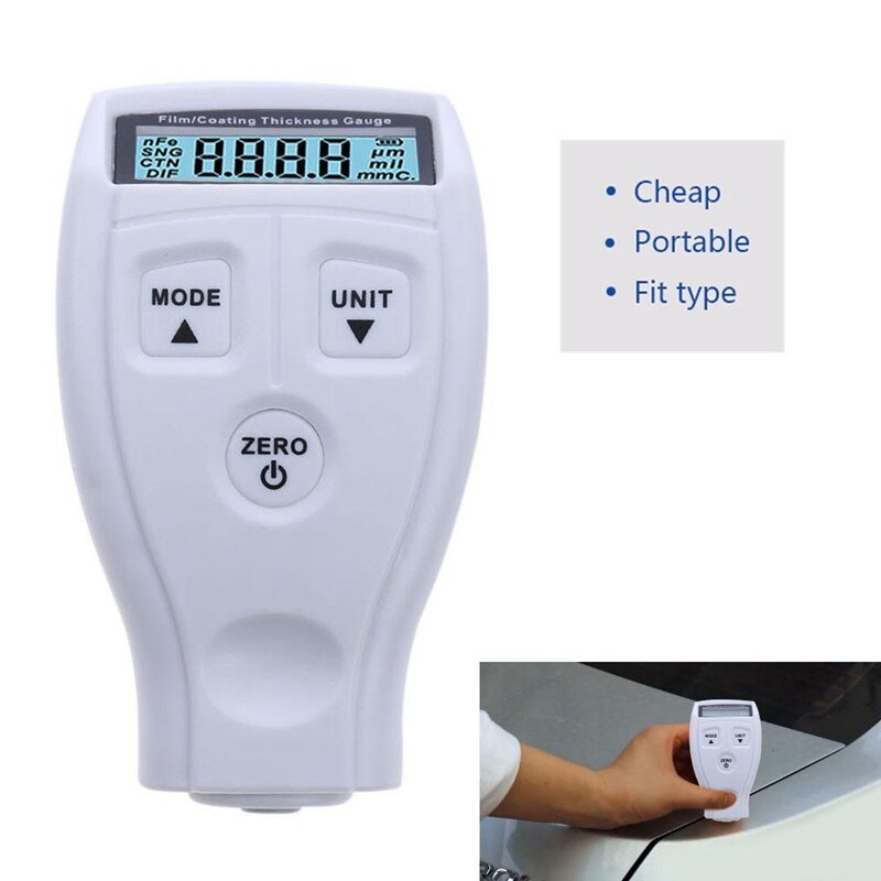 Shgo -GM200 Ultrasone Galvanize Schilderen Jas Film Meet Tester Dikte Gauge Voor Auto Coating Dikte Maatregel Verf (W