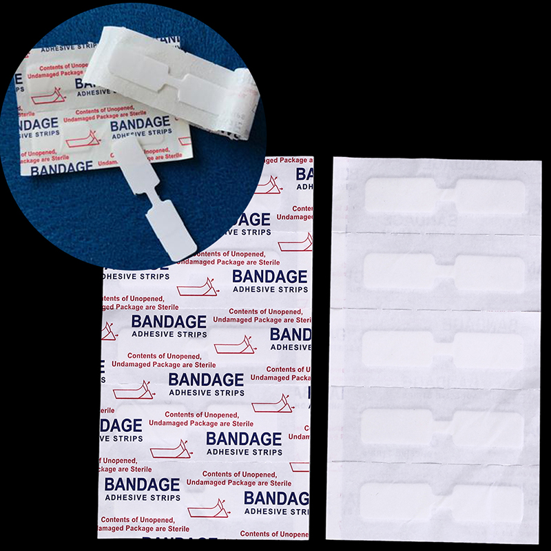 10 stk åndbare selvklæbende bandager vandtætte plaster sommerfugl klæbende sårlukning bandager nødhjælpssæt
