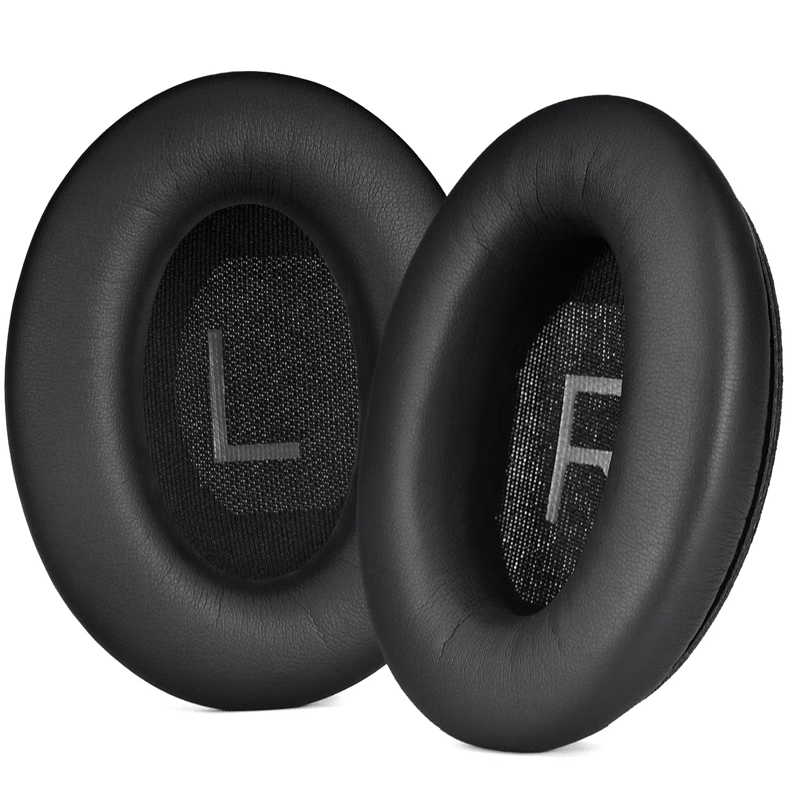 Almohadillas para auriculares Bose QuietComfort 45 QC45, cojín de repuesto para diadema y funda protectora, piel sensorial suave de cuero: Negro