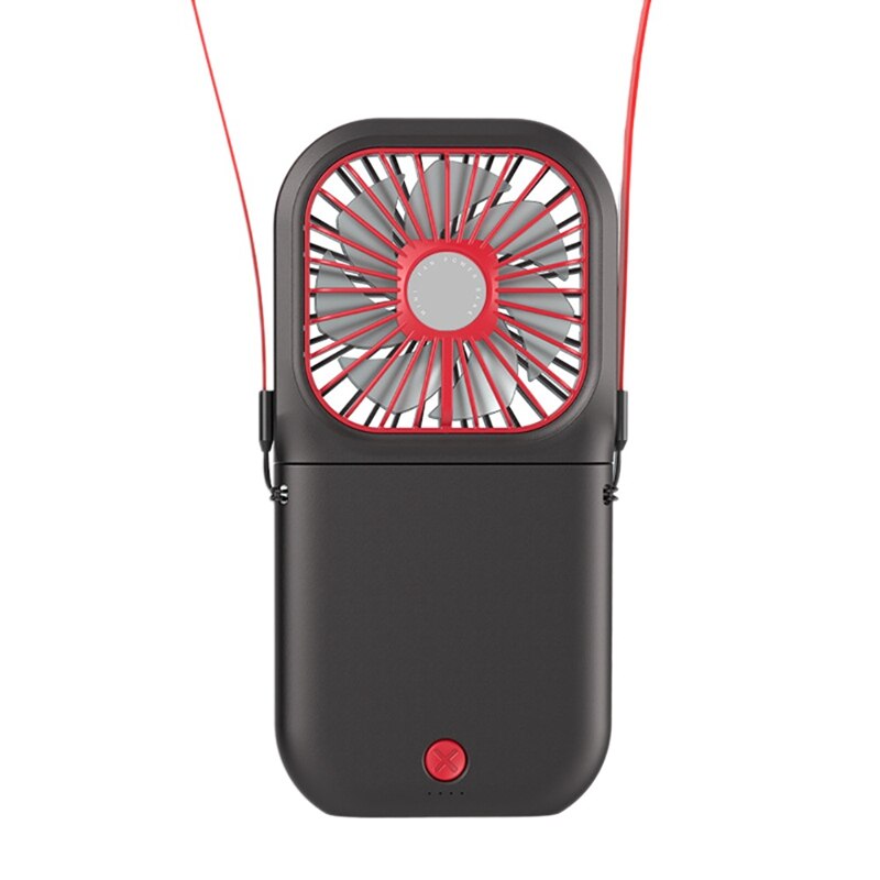 Draagbare Mini Ventilator Usb Oplaadbare Handheld Fan Verstelbare Desktop Fan Luchtkoeler Voor Thuis Bureau Outdoor Reizen: Black