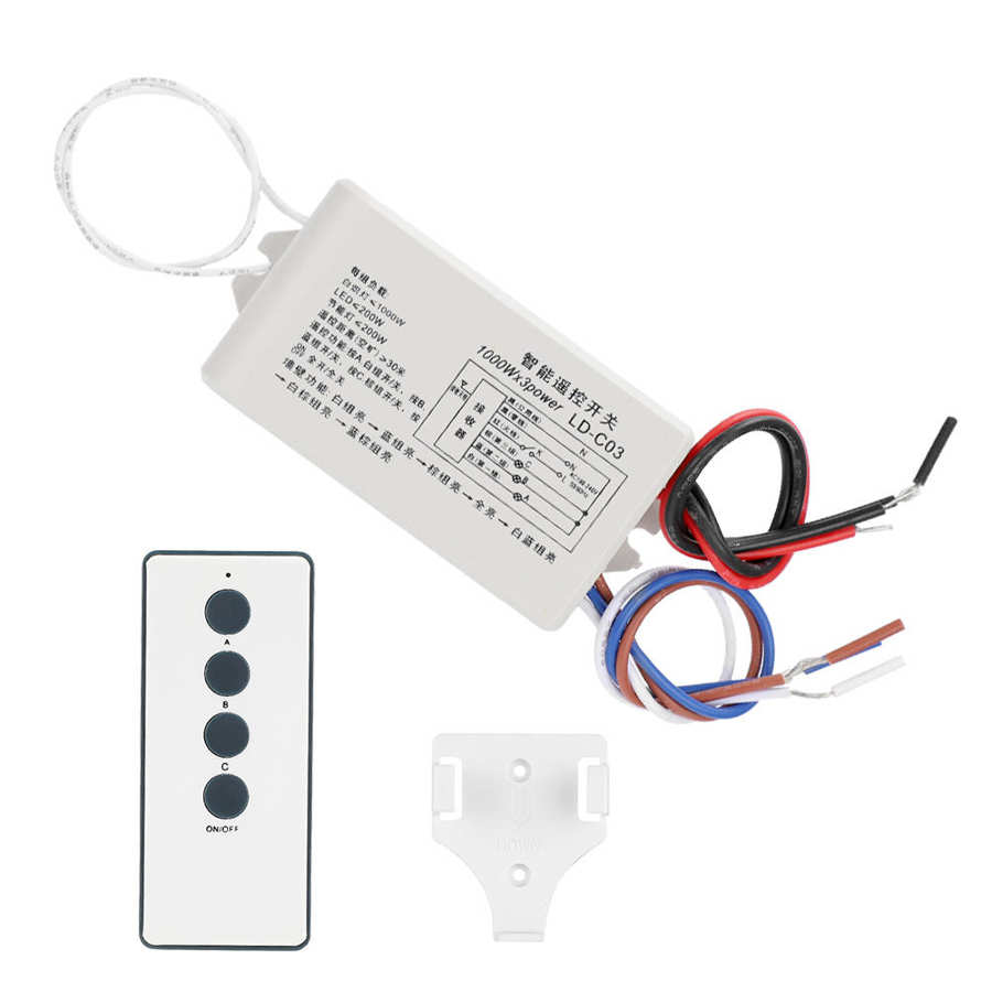 bnc connector data transmission cable 3-Way Smart Remote Control Switch Wireless Digital Transmitter Receiver 220V(