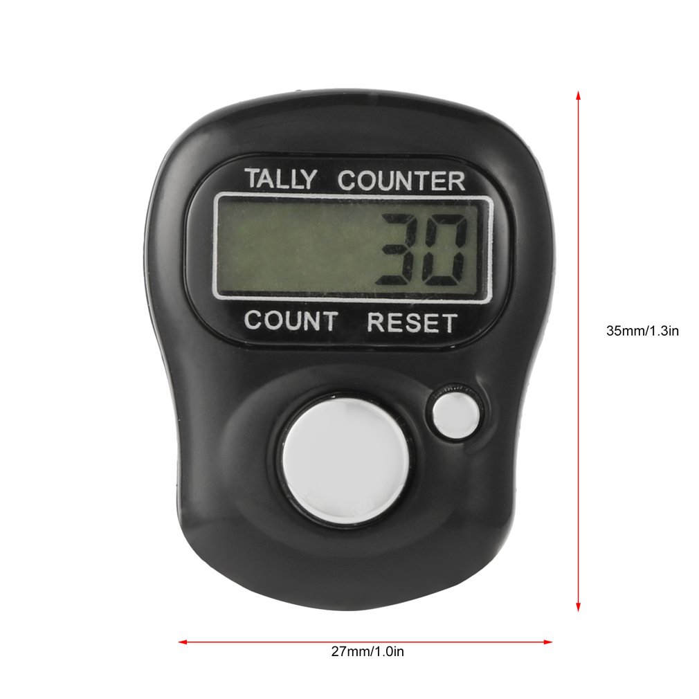 Electronic Counter Mini Stitch Marker And Row Finger Counter LCD Electronic Digital Tally Counter For Sewing Knitting Weave Tool