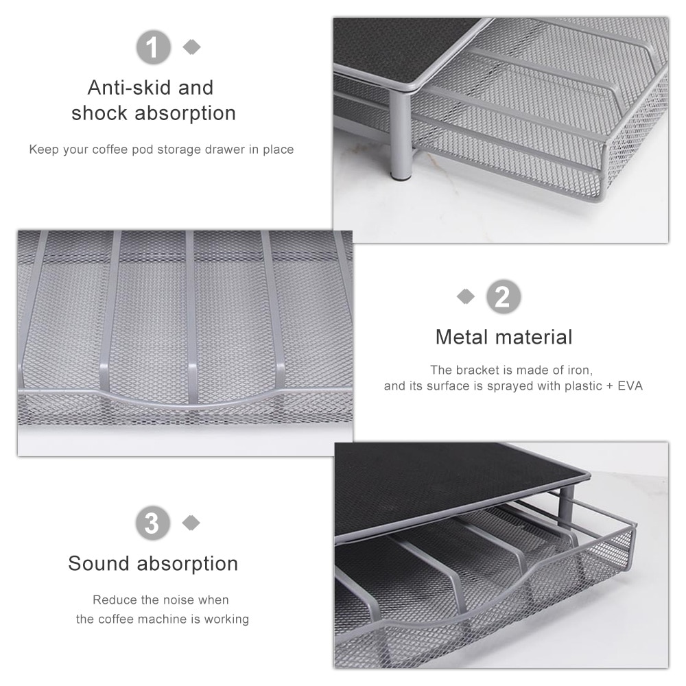 36 vagens de café cápsula de armazenamento gaveta organizador suporte gavetas de café cápsulas titular para dolce gusto café vagens