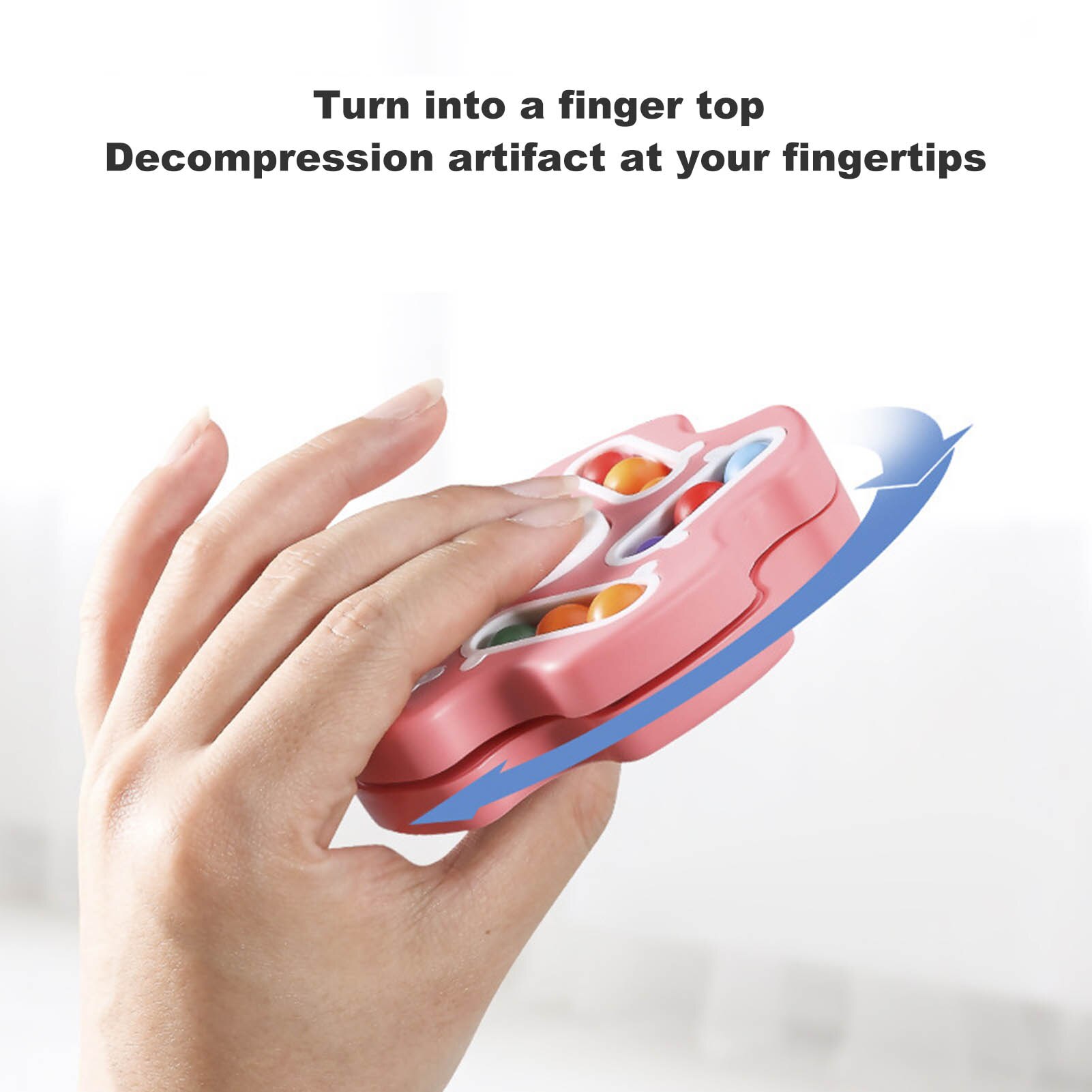 Spinning Magic Bean Intellectual Fingertip Finger Children's Burger Toy Stress Relief
