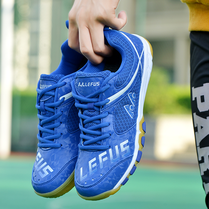 Table Tennis Shoes for Men and Women zapatillas Badminton Competition Tennis Training Sneakers Sports Shoes Men: Blue / 41
