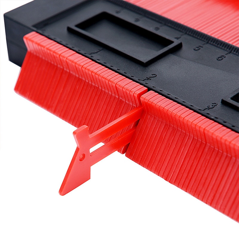 10 pouces Contour jauge profil copie jauge profil gabarit Guide marquage pour carrelage multifonctionnel bord forme copie outils de mesure