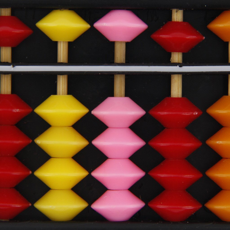 Aritmetik soroban farverige perler matematik beregner kinesisk kuleramme tidligt uddannelsesmæssigt for børn stærkt legetøj