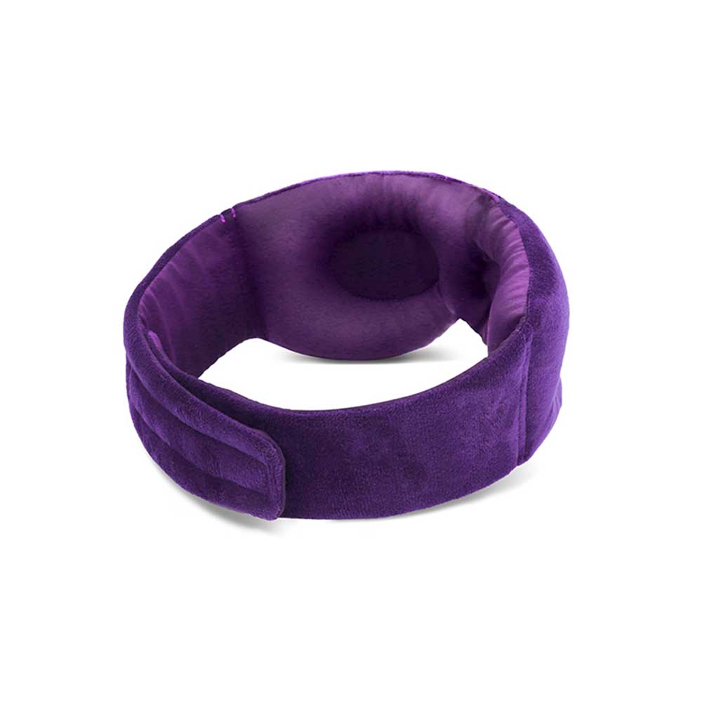 Soft Eye Mask 3D Sleep Eye Mask Therapy Stereo Eye Cover Shade Eye Patch Portable Blindfold Travel Sleeping Mask: Purple