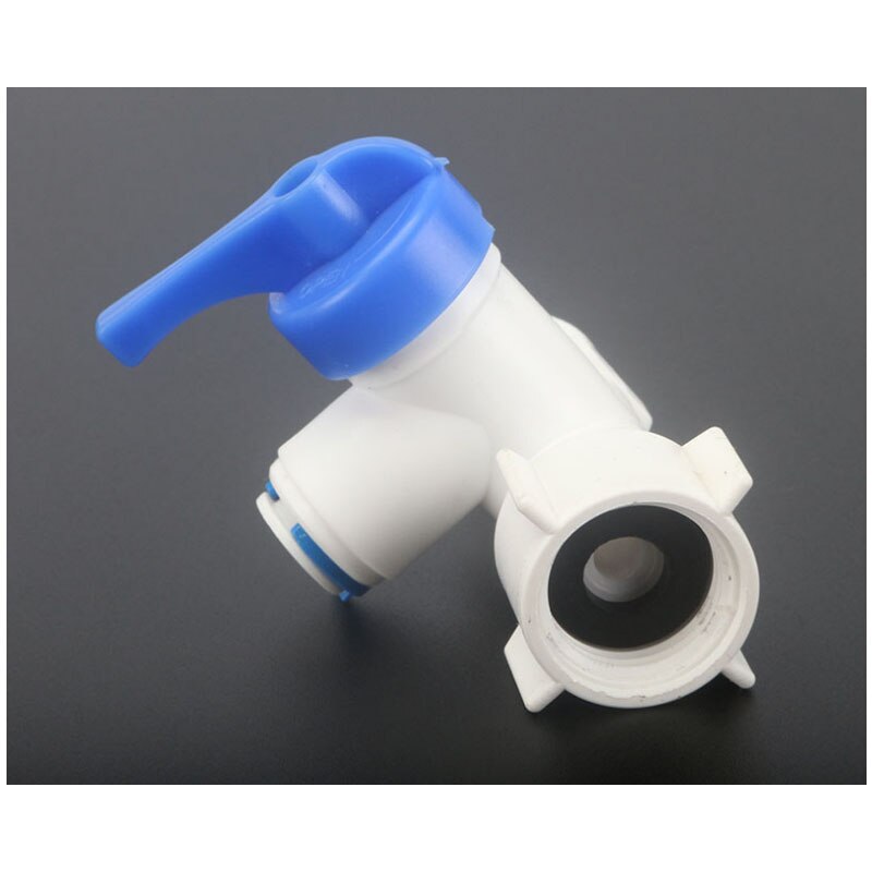 Reverse Osmosis RO Feed Tee Plastic Ball Valve 1/4&quot; 3/8&quot; Hose Quick Coupling 1/2&quot; Male 3 Way Faucet Water Purifier Tap Connector