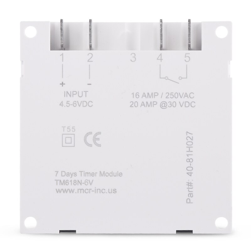 6V DC Timer switch 7 Days Programmable Time Relay with 12/24hr Format Clock Display BIG LCD 1.6 Inch