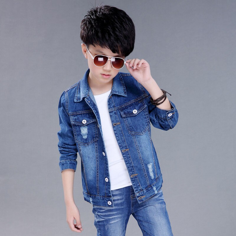 Kinderen Jas Denim Jongens Jean Jassen Kids Kleding Baby Jas Toevallige Bovenkleding Herfst Jongen Lange Mouwen Denim Kleding