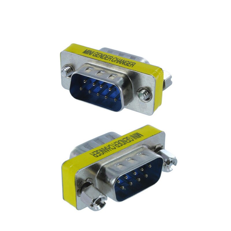1Pcs RS-232 DB9 Male to Male / Female to Female / Male to Female Serial Mini Gender Changer Coupler Adapter DB 9Pin Connector