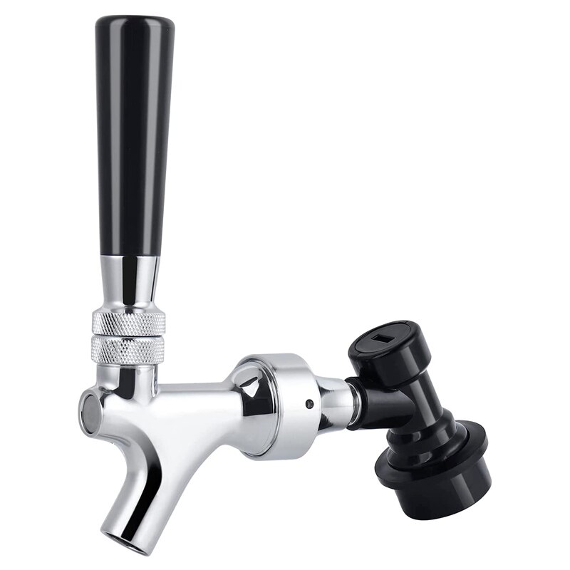 Craft Beer Tap with Liquid Ball Lock Quick Disconnect Assembly,Brewing Chrome Beer Faucet Taps Home brewery Draft Beer Dispenser: beer tap kit