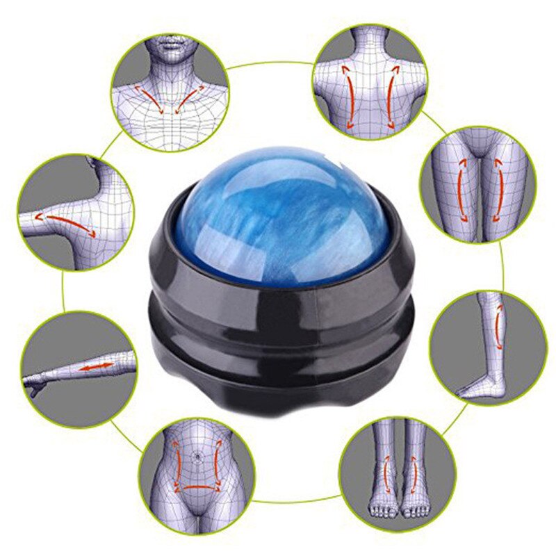 Massage Roller Ball Massager Body Therapy Foot Back Waist Hip Relaxer Stress Release Muscle Relaxation