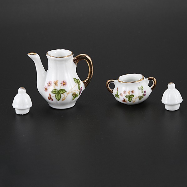 FBIL-1/6 Dollhouse Miniature Porcelain Coffee Tea cup set #C