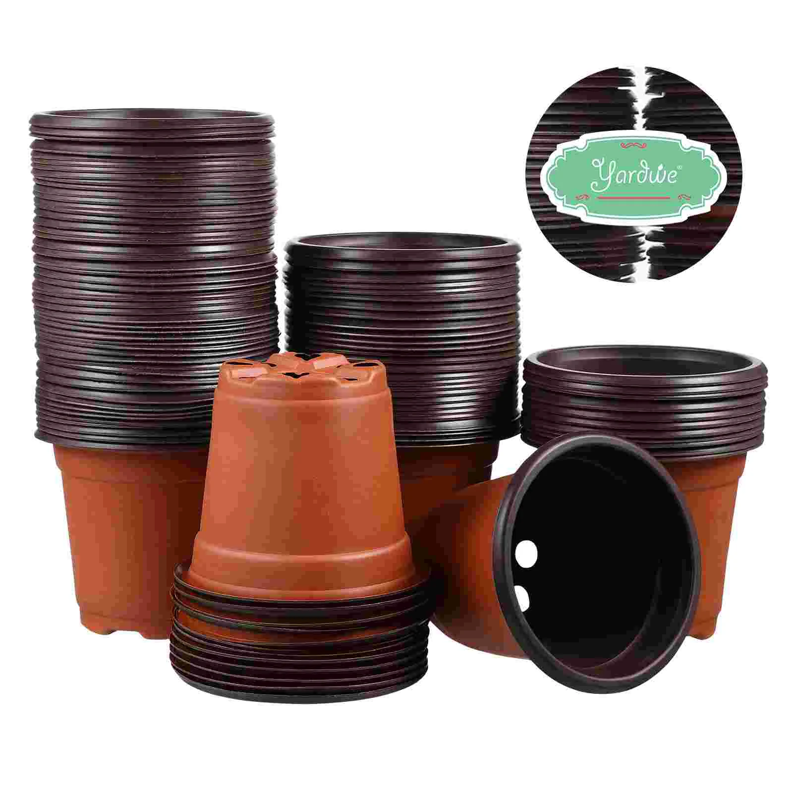 100 stuks plantenpotten bloem plantenbak binnen bloemen planten tuin wastafels containers