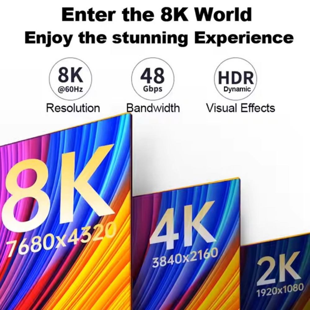 8K HDMI 2.1 glasvezelkabel, 8K 60Hz, 4K 120Hz HDMI naar HDMI actieve glasvezelkabel 48Gbps 5m 10m 15m 20m 30m voor TV RTX 4070/4090