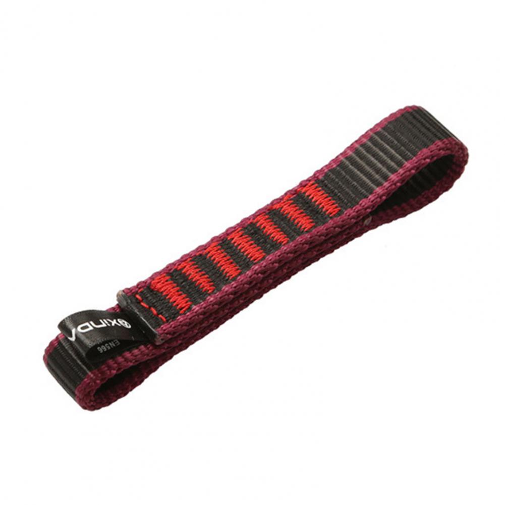 Spanband 16 mm breed Quick Draw Nylon Open Sling Bergbeklimmen Karabijnhaak Hardware Nylon klimuitrusting: Blauw