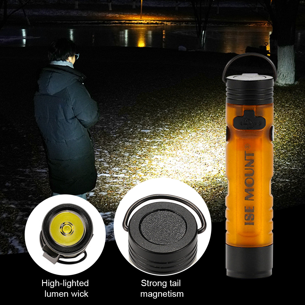 Mini linterna LED para exteriores con gancho magnético, linterna portátil para acampar, carga tipo C, antorcha de bolsillo para tienda de campaña