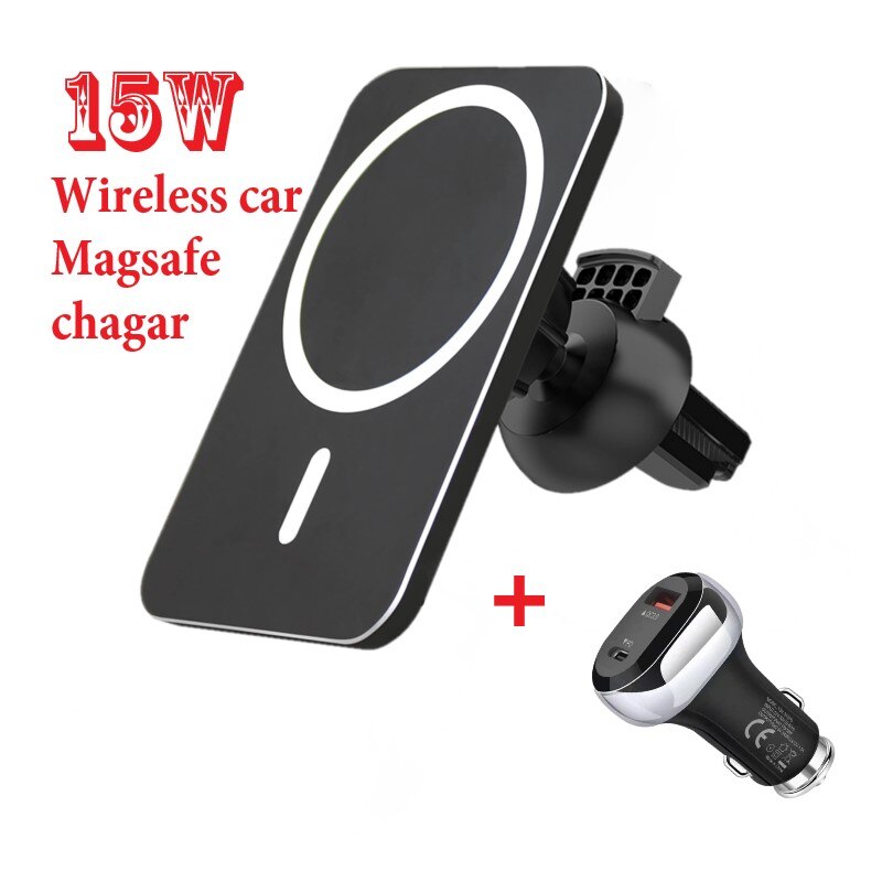 15W Magnetic Car Wireless Charger - for iPhone 12 Series - Air Vent Mount - Fast Charging: 005