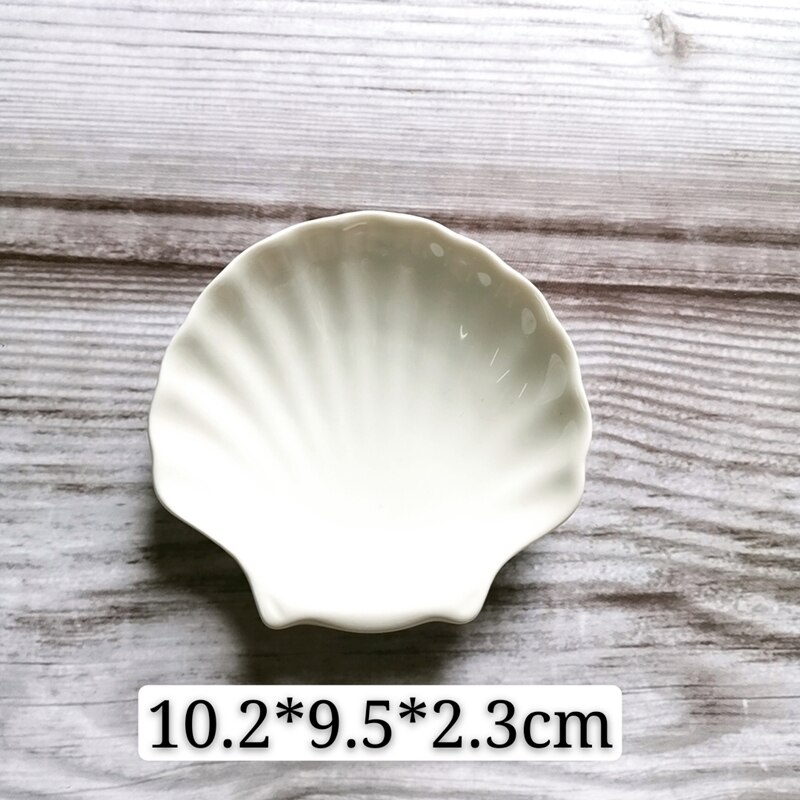 Ceramic palette Watercolor Painting Dish White Porcelain Color Palette Art Supplies Office profession painting Ceramic supplies: Small scallops