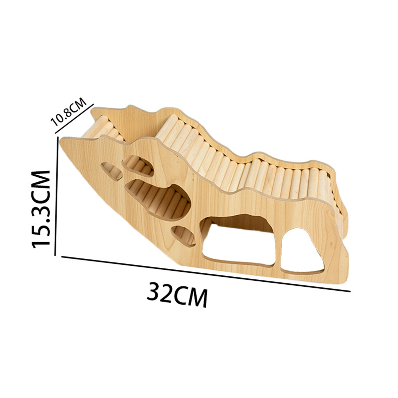 Washable Hamster Hideaway Wooden Hamster House with Climbing Ladder Small Pet Castle Home for Dwarf Mice Gerbils Small Pets: Dark Khaki