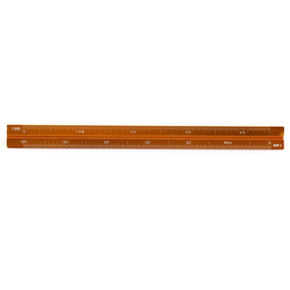 MIRUI-herramienta de medición de suministros de oficina, regla de escala de pequeña proporción, regla Triangular multifuncional, regla escolar de aluminio colorida de 15cm
