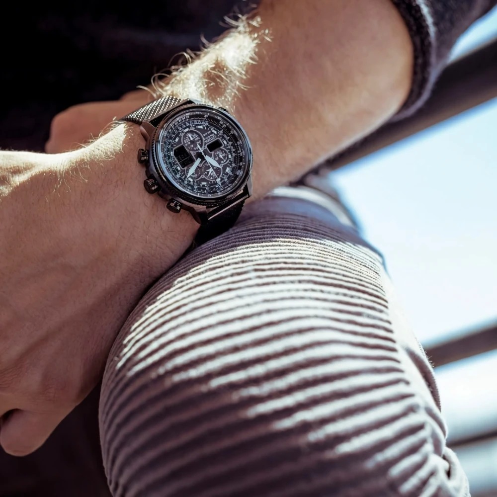 Original CITIZEN Skyhawk Sports Watch Luxury Stainless Steel Mechanical Watch Business Casual Waterproof Watch
