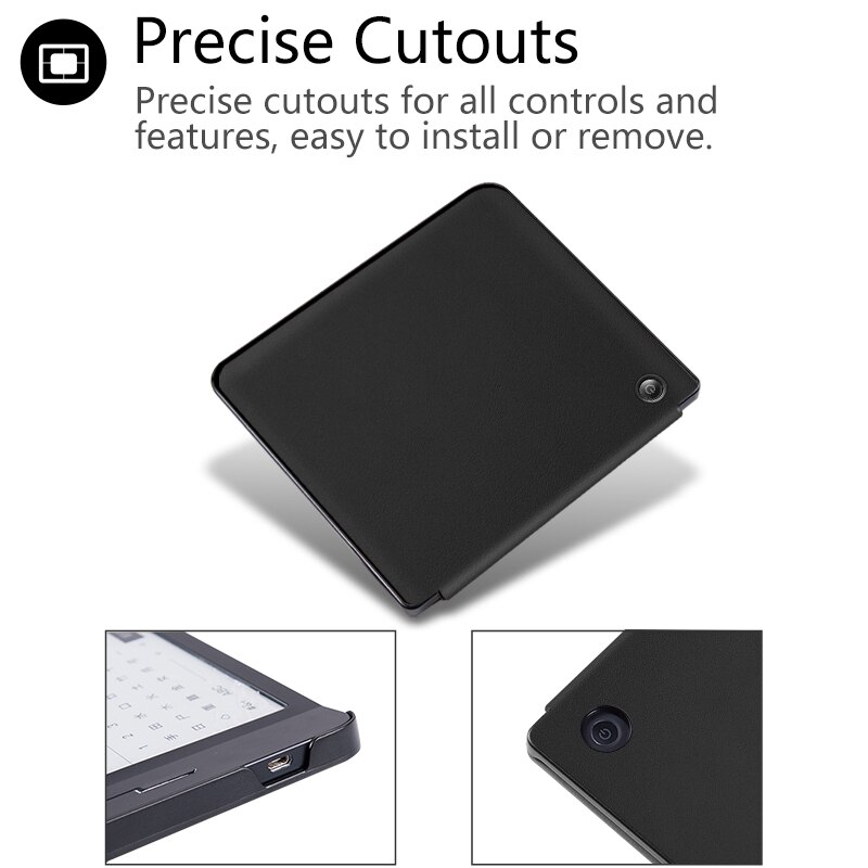 Case voor Tolino Vision 5 Beschermhoes voor Tolino Vision 5 7 inch e-book reader sleepcover funda capa shell stylus + film