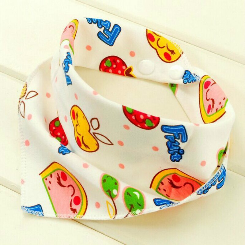 30 stks/partij Biologische Katoen Dubbele Lagen Kinderen Slabbers Handdoek Bandana Driehoek Burp Speeksel Baby Peuter Bandana Sjaal Htrk0003
