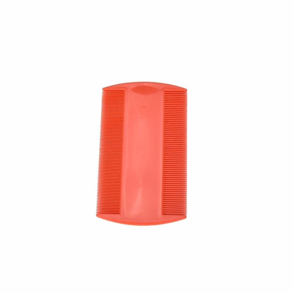 Plastic Random Color Portable Double Sided Nit Fine Tooth Head Lice Hair Combs For Pet Flea