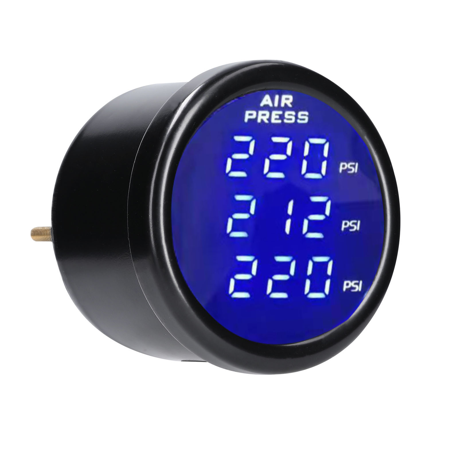 Triple Display Digital Air Suspension Gauge 0-220PSI 12/24V J4F7