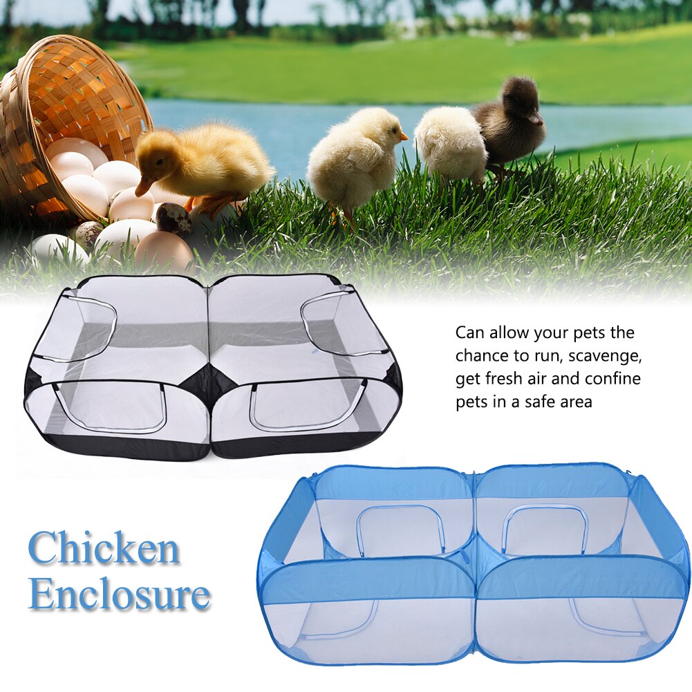 Foldable Large Chicken Enclosure For Small Animals Goose Rabbit Ducks Multifunction Portable Outdoor Garden Farm Pet Supplies