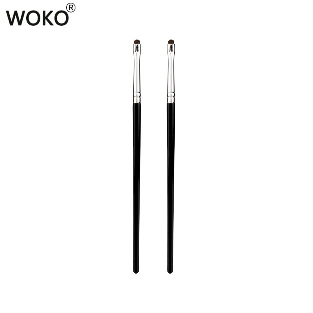 Pequeños pinceles de maquillaje Smoky Liner, delineador de ojos, brocha para difuminar, brocha de maquillaje para difuminar, pelo de caballo, sombra de ojos, brocha para difuminar: Verde