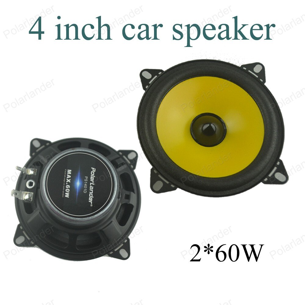 Een paar 4 inch auto audio stereo speaker PS401D 2x60W auto speaker automobiel Full-range luidsprekers