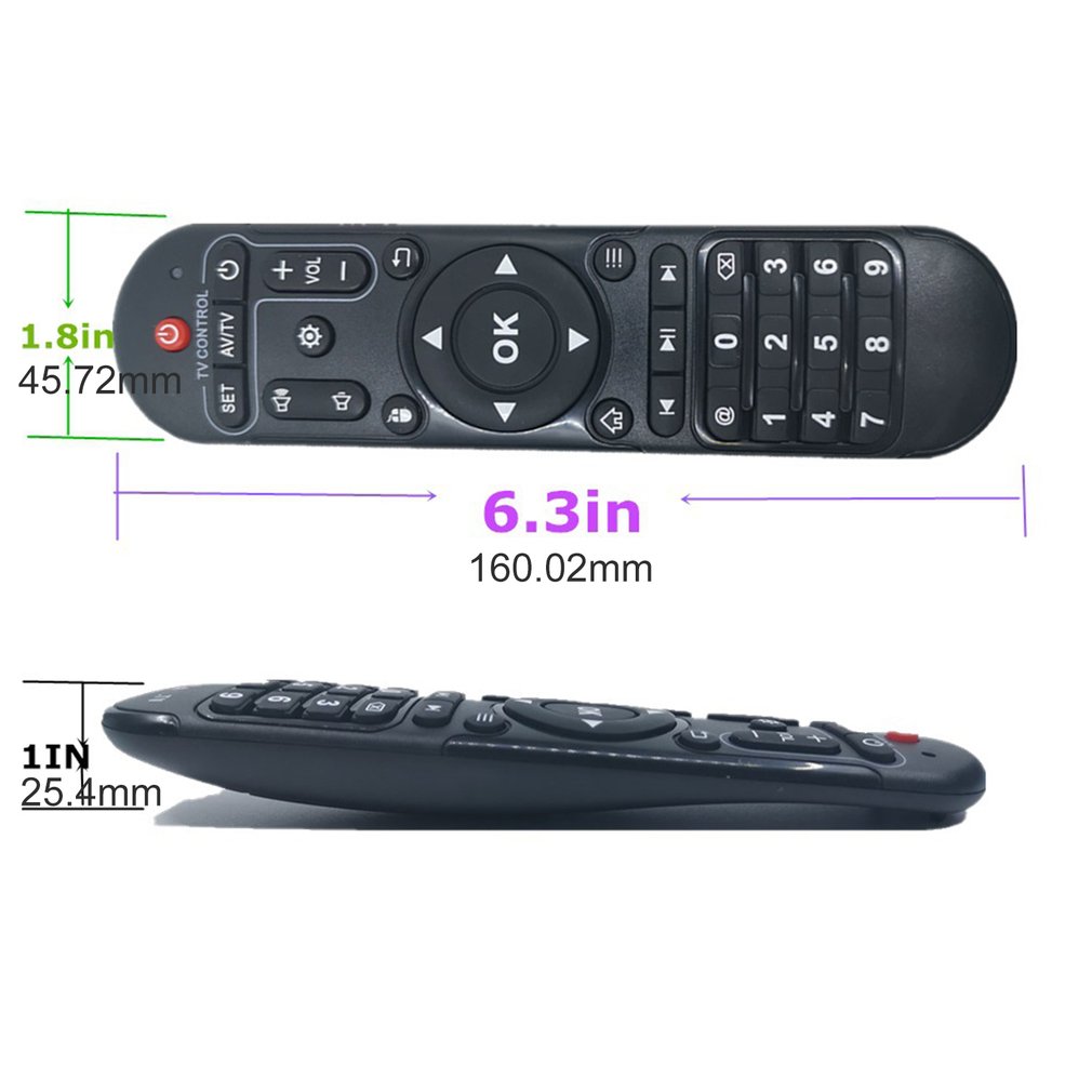 X96MAX X92 – télécommande IR pour boîtier TV Android, lecteur multimédia, décodeur