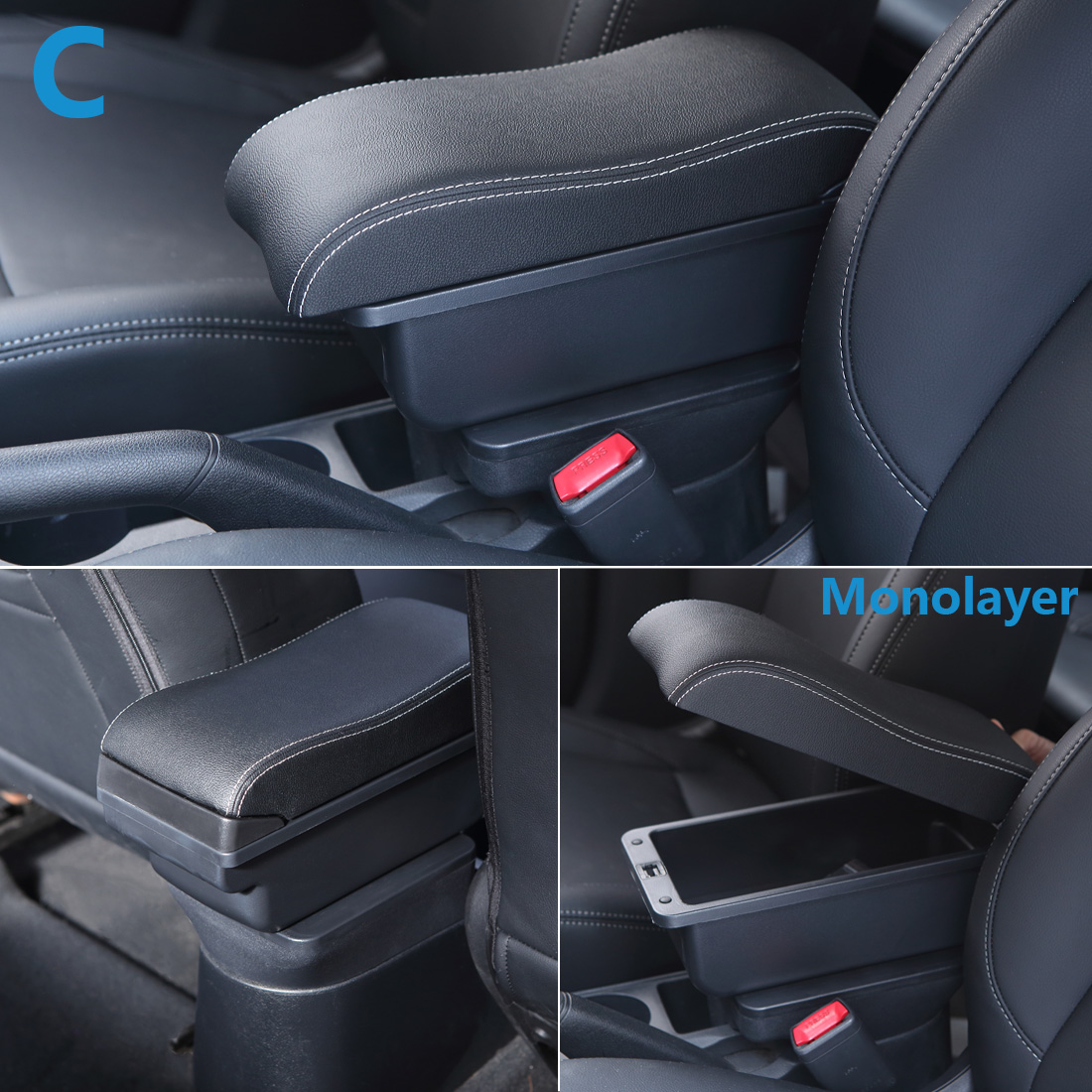 Voor FORD EcoSport Armsteun Doos -2024 Voor Ford EcoSport Auto Armsteun Opbergdoos Arm Auto Accessoires Retrofit onderdelen interieur