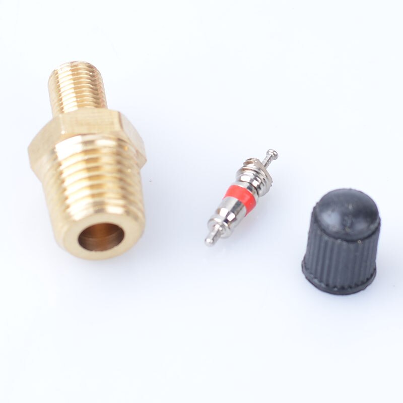 Autoband Ventiel Motorfiets Tubeless Band Schroef Ventiel Bandenspanning Monitoring Band 1/4 Npt Koperen Klep