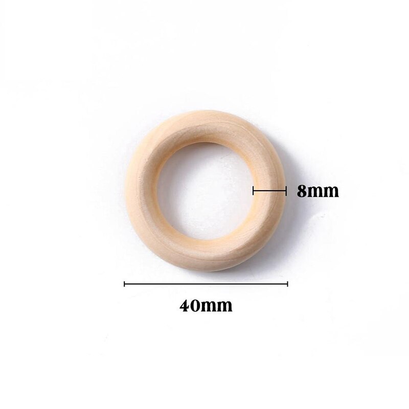 10PC 25mm, 40mm, 50mm Maple Wood Ring Handmade Woo... – Grandado