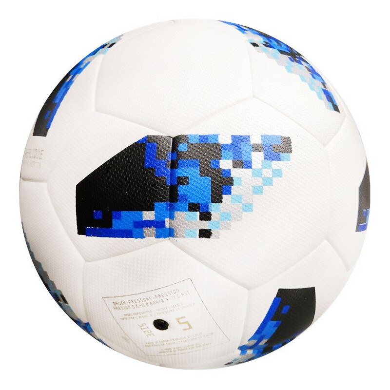 Officiel størrelse 5 fodboldbold skridsikker holdbar fodboldbold udendørs sport soft touch børn træning fodboldbolde: Blå størrelse 4
