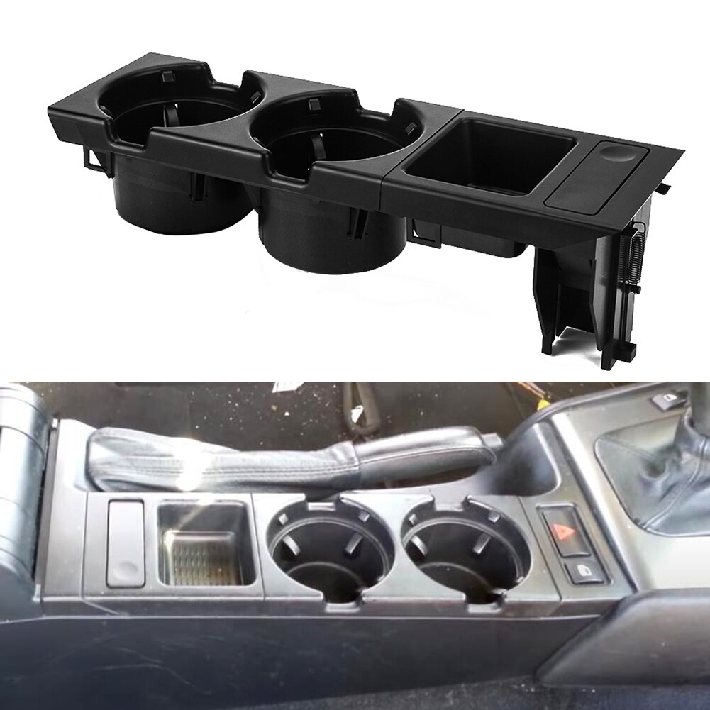 VODOOL compartimento central para coche caja de almacenamiento Soporte para vasos botella de bebida soporte de bandeja para BMW Serie 3 E46 1999-2006 51168217953