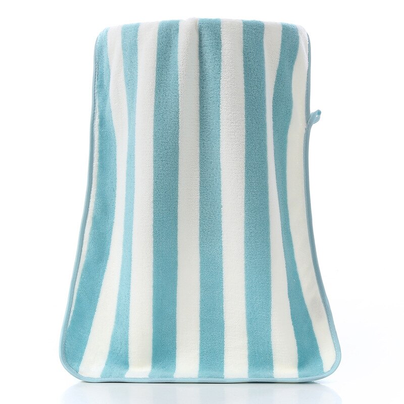 T057b à venda absorvente azul roxo cinza verde rosa listra rosto grosso toalha de microfibra macia casa banho toalhas: green stripe