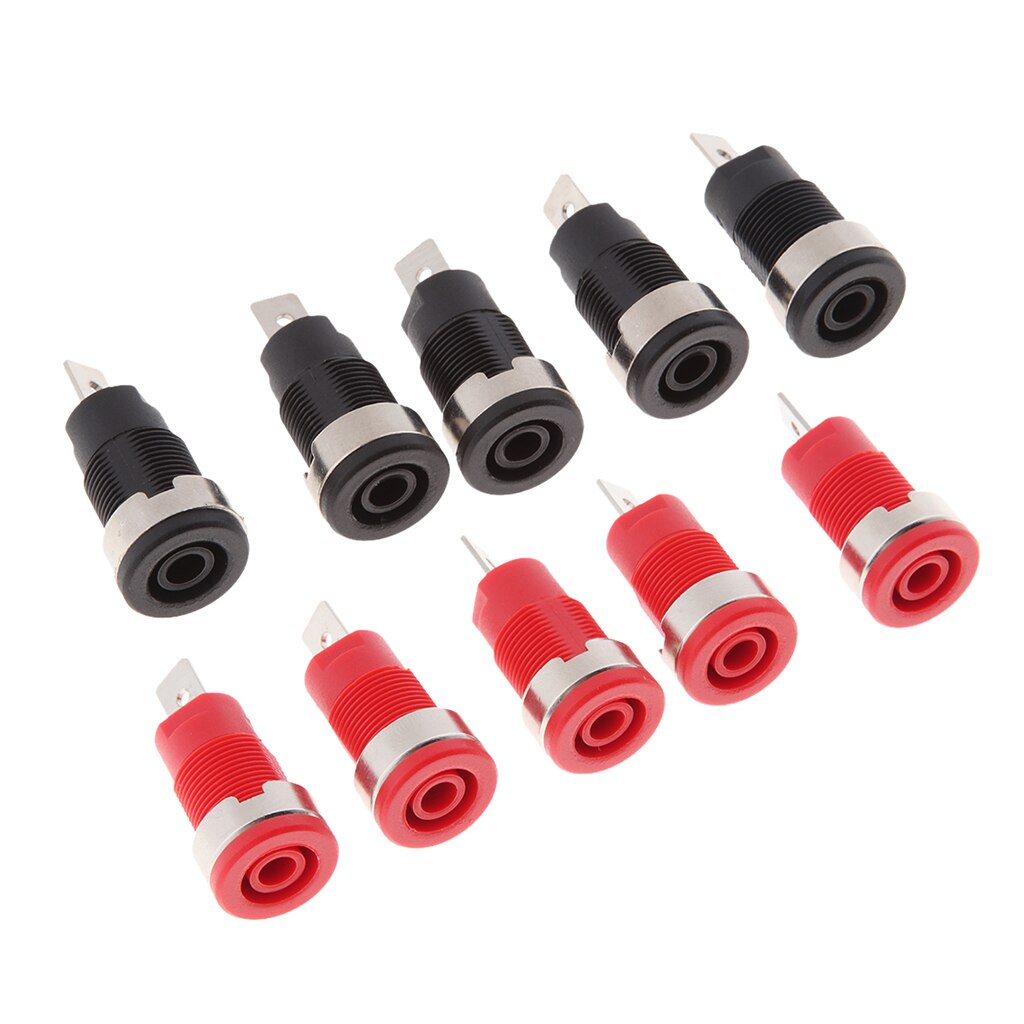 10 stück 4mm Banana Jack Panel Mount Binding Post Buchse Terminal Stecker 1000V 32A