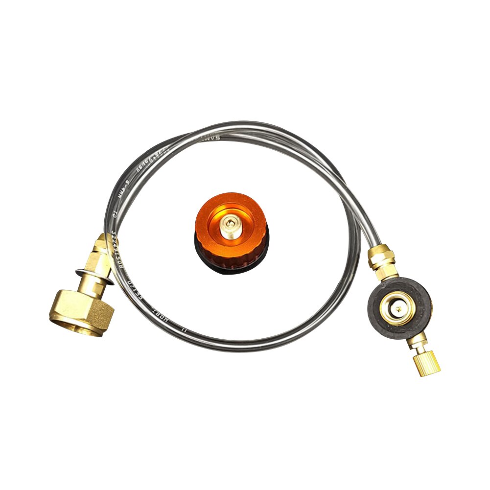 Outdoor Camping Gasfornuis Refill Adapter Tank Coupler Fles Adapter Propaan Refill Adapter Tank Koppeling Adapter Accessoires: with Gas Stove Head