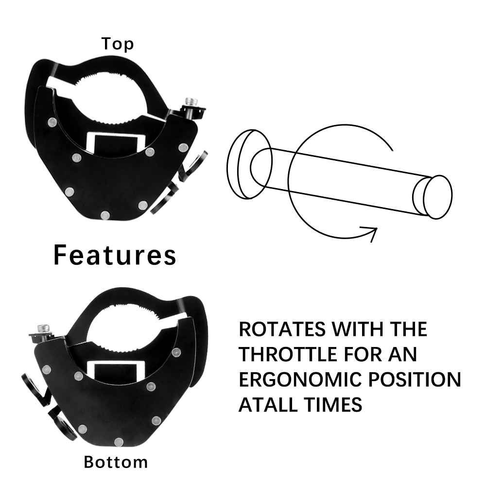 KIT inferiore superiore Assist Lock Fermo Manubrio regolabile Blocco acceleratore Moto Cruise Control Acceleratore Assist