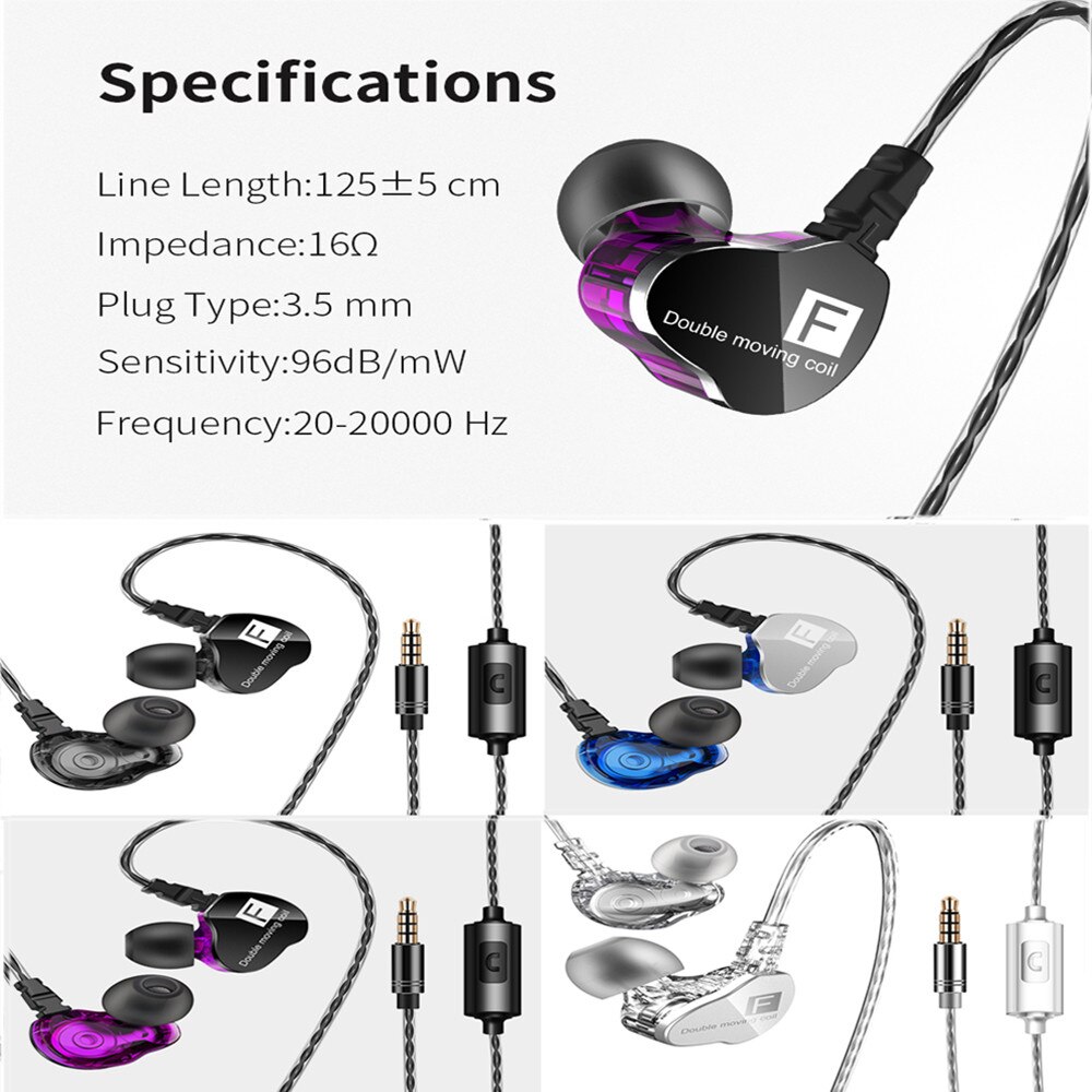 Oortelefoon 3.5Mm Plug In Ear Headset Silicon Oorbeschermers Mode Muziek Hoofdtelefoon Kleurrijke Wired Oortelefoon Met Microfoon