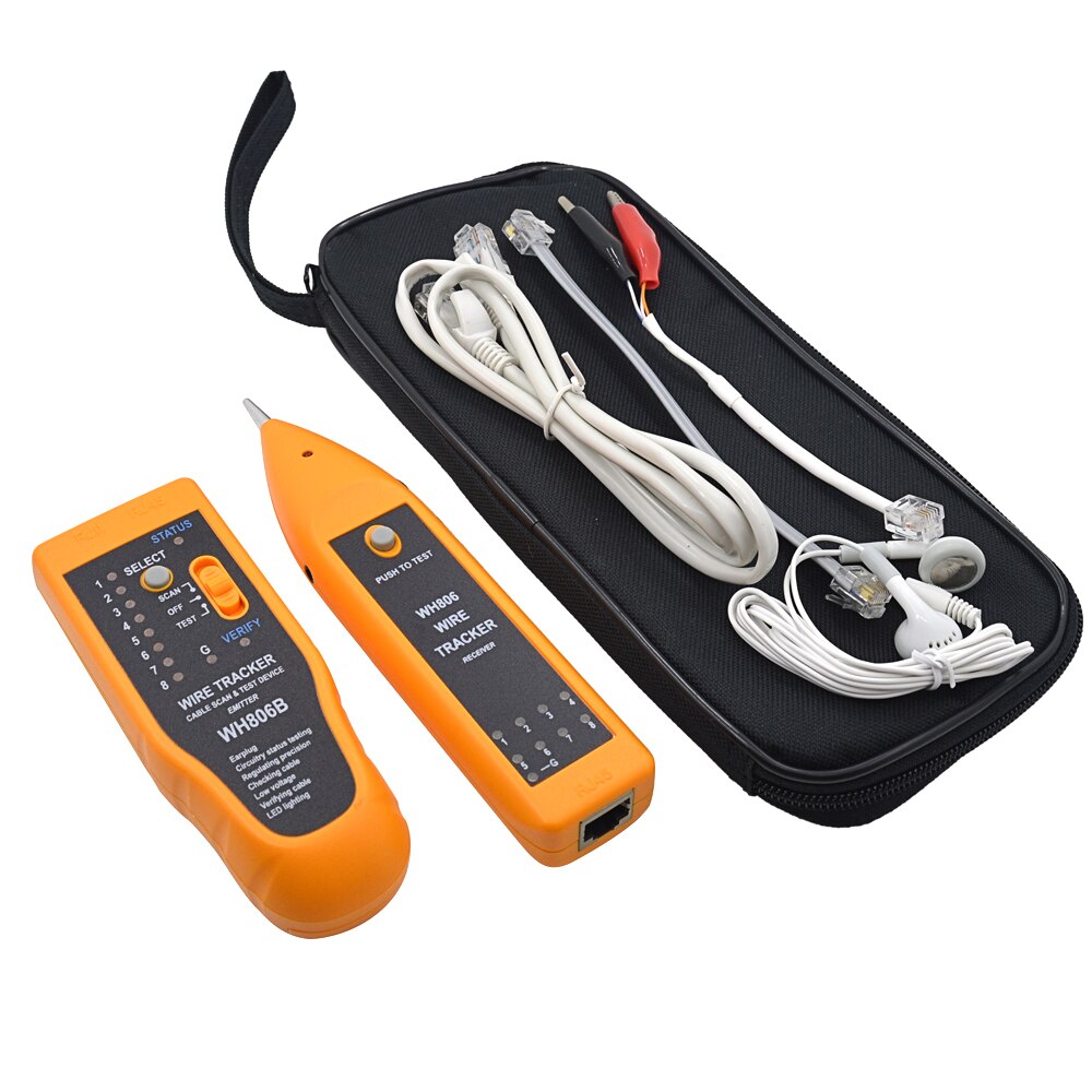 Chipal WH806B Telefoon Wire Tracker Netwerk Kabel Tester Voor Cat5 Cat5E Cat6 RJ45 RJ11 Elektrische Lijn Vinden Testen