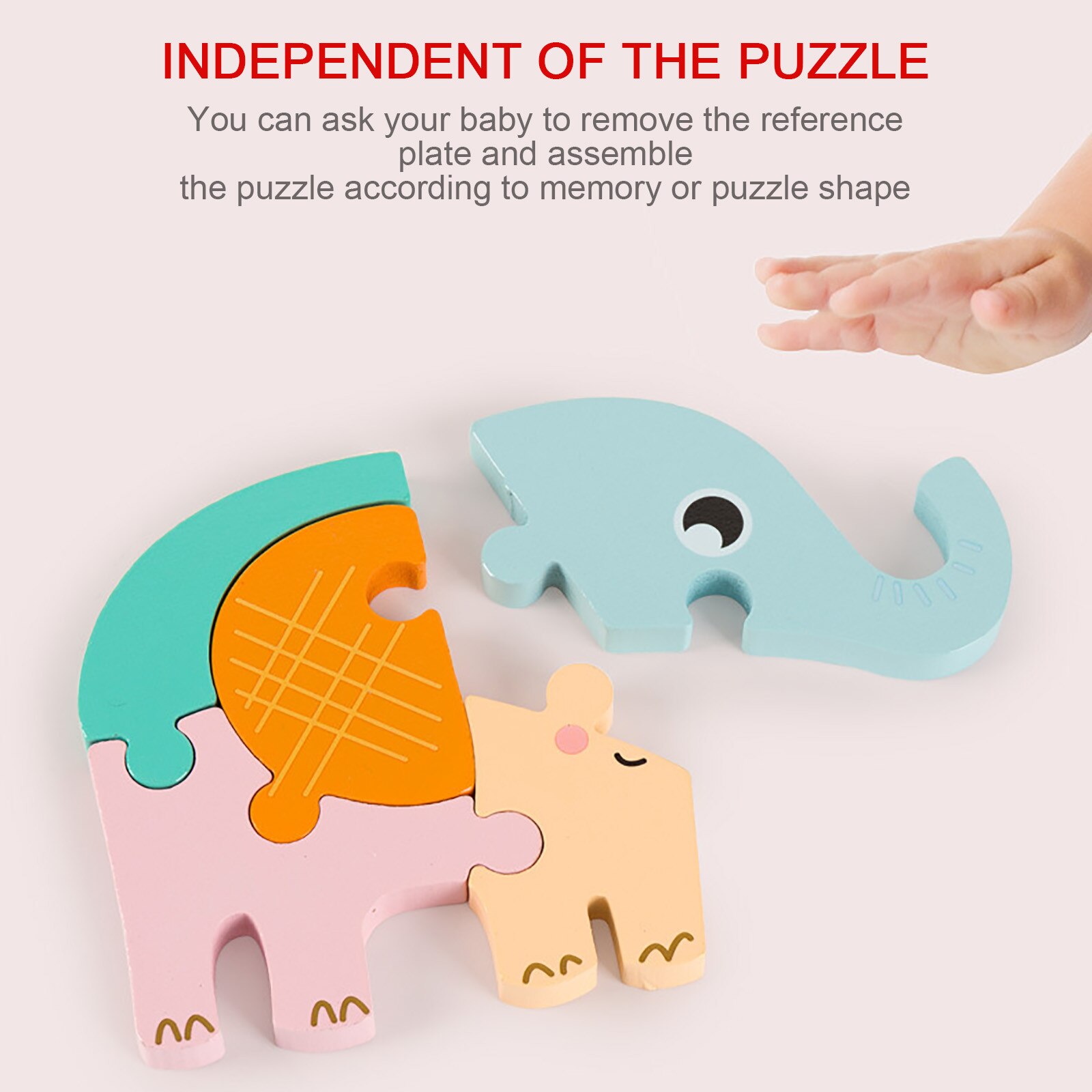 Infant Puzzle 3d Building Block Assembly Toys Early Education Puzzle Games Children's Cognitive Educational Toys Монтессори