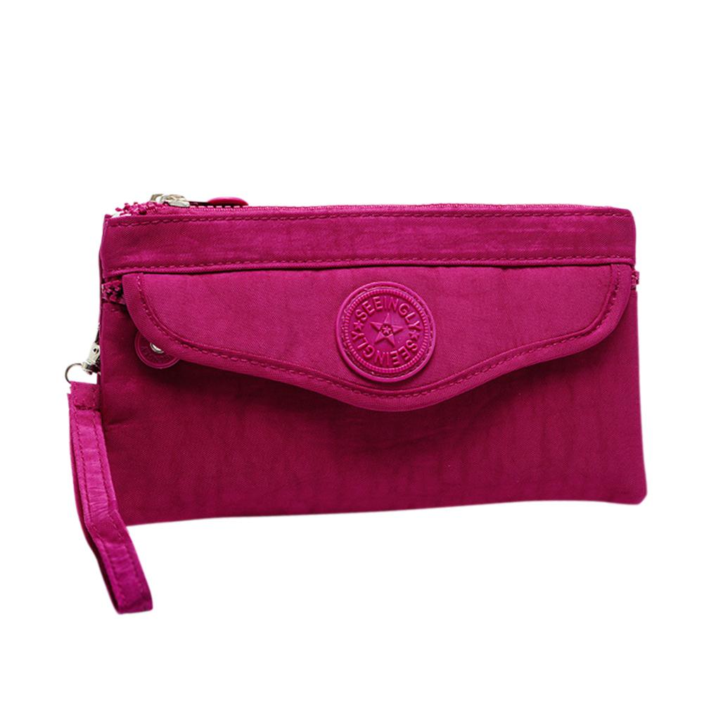 Bolso de mano Simple Retro PinShang, bolso de mano para mujer, , gran capacidad, cremallera del bolso, sobre, paquete, bolsas para mujer ZK40: Red wine